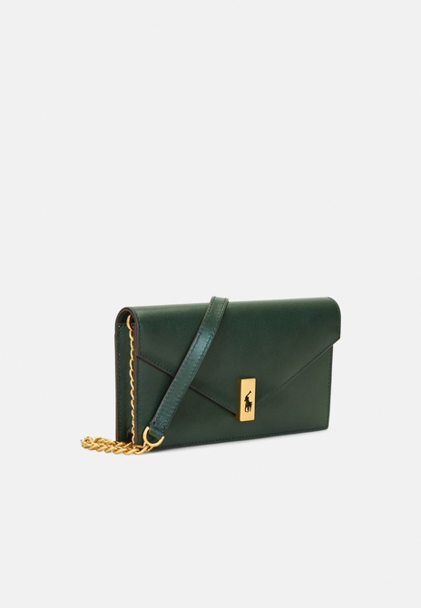 POLO ID LEATHER CHAIN WALLET AND Bag - Crossbody Bag Bottle Green RALPH LAUREN — Фото, Картинка BAG❤BAG Купить оригинал Украина, Киев, Житомир, Львов, Одесса ❤bag-bag.com.ua