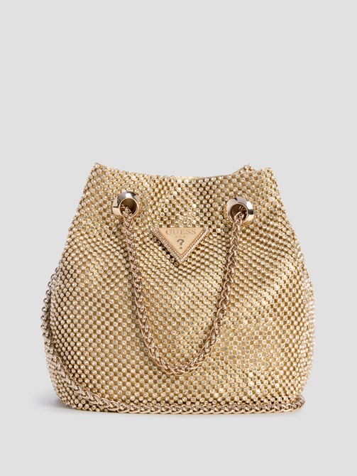 Zalina Mesh Pouch GOLD GUESS — Фото, Картинка BAG❤BAG Придбати оригінал Україна, Київ, Житомир, Львів, Одеса ❤bag-bag.com.ua