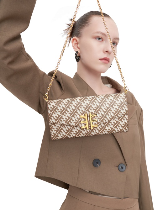 FEI Chain Clutch Bag BROWN JW PEI — Фото, Картинка BAG❤BAG Купить оригинал Украина, Киев, Житомир, Львов, Одесса ❤bag-bag.com.ua