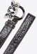 Pinko PINKO Galleria 3cm croc-print belt with Love Birds buckle BLACK-LIGHT GOLD 102671A1U6Z99L &mdash; фото 3 з 5