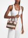 MICHAEL KORS Eva Extra-Small Striped Signature Logo Convertible Tote Bag VANILLA / LUGGAGE 35S6GV0T0I &mdash; фото 3 из 3