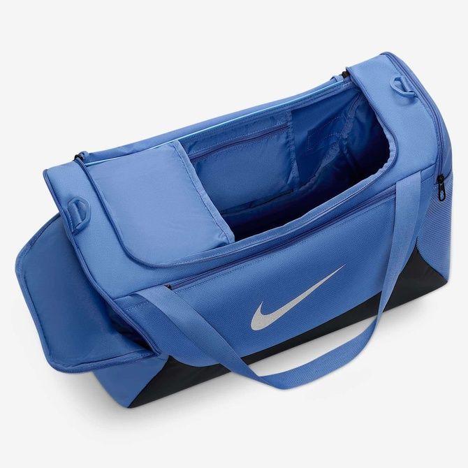 Nike Brasilia Training Duffel Bag (Small, 40L) Indigo Storm / Black / Reflect Silver IB4394-459 &mdash; фото 5 из 10