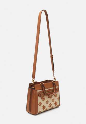 Guess Katey Luxury Satchel Natural/Cognac