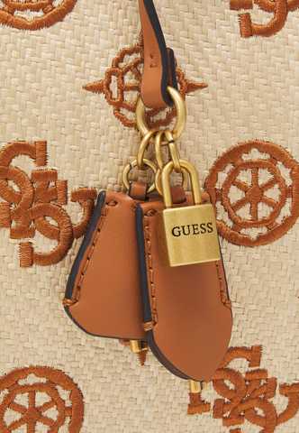 Guess Katey Luxury Satchel Natural/Cognac