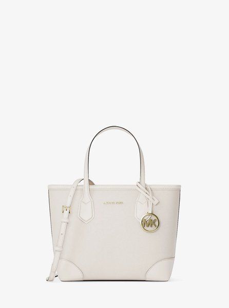 MICHAEL KORS Eva Extra-Small Leather Convertible Tote Bag LT CREAM 35S6GV0T0L &mdash; фото 1 из 5