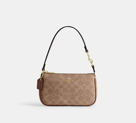 COACH Nolita 19 In Signature Canvas Gold / Tan / Brown CW426 &mdash; фото 1 из 10