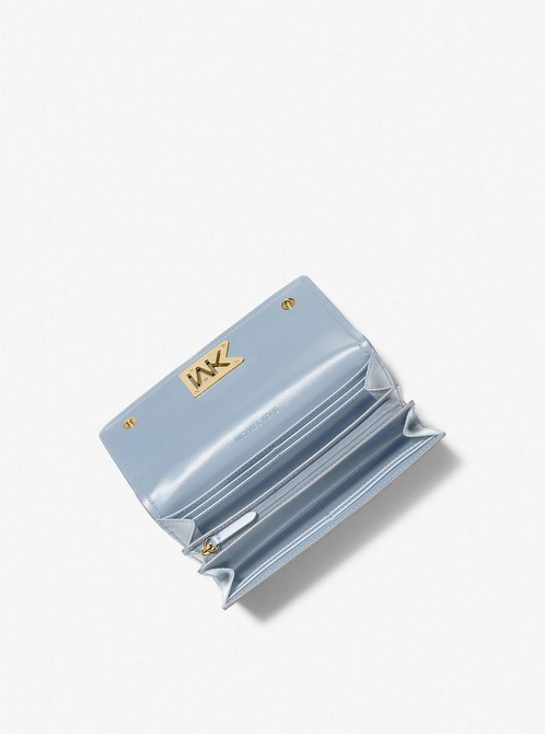 Mimi Large Saffiano Leather Bi-Fold Wallet PALE BLUE MICHAEL KORS — Фото, Картинка BAG❤BAG Купить оригинал Украина, Киев, Житомир, Львов, Одесса ❤bag-bag.com.ua
