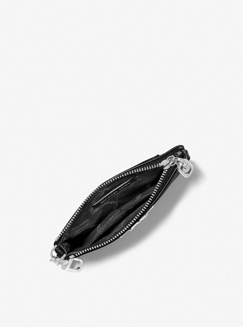 Parker Small Leather Zip Card Case BLACK MICHAEL KORS — Фото, Картинка BAG❤BAG Купить оригинал Украина, Киев, Житомир, Львов, Одесса ❤bag-bag.com.ua