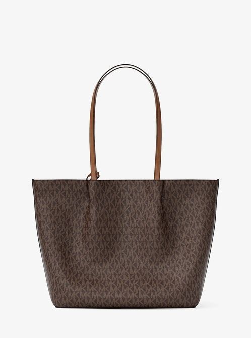 MICHAEL KORS Carson Large Signature Logo Tote Bag BROWN 35R6G2ZT3B &mdash; фото 4 из 5