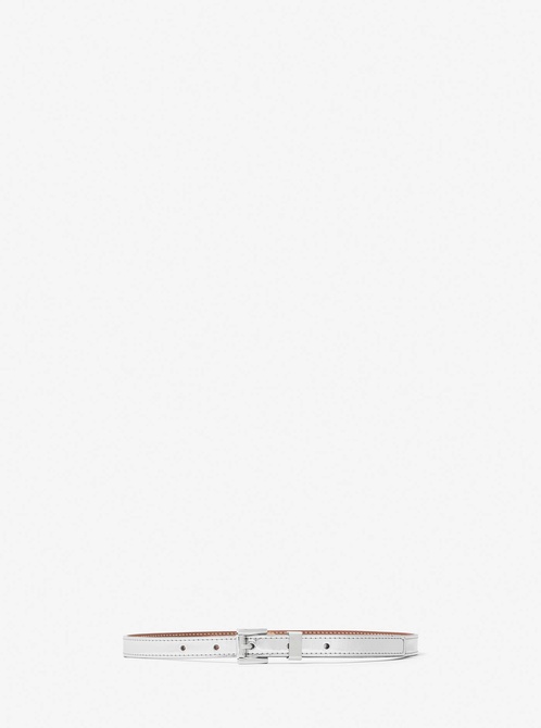 Metallic Leather Waist Belt SILVER MICHAEL KORS — Фото, Картинка BAG❤BAG Придбати оригінал Україна, Київ, Житомир, Львів, Одеса ❤bag-bag.com.ua