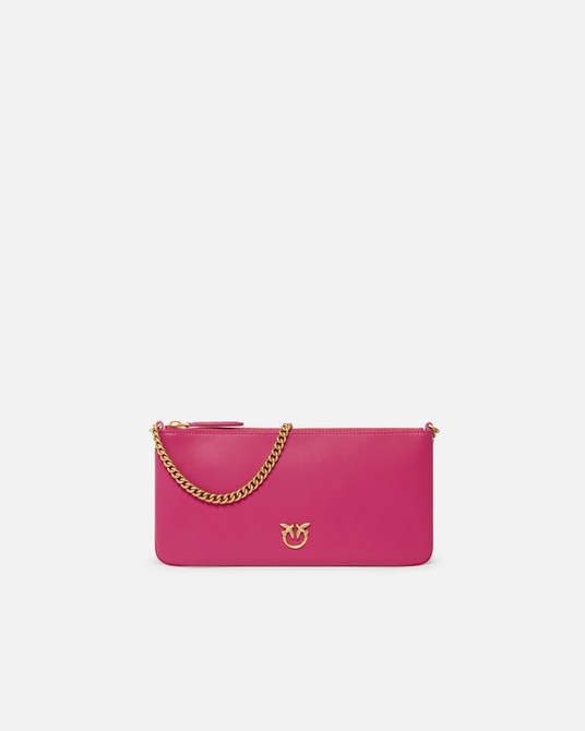 Horizontal Flat Bag in leather PINKO PINK-ANTIQUE GOLD Pinko — Фото, Картинка BAG❤BAG Купить оригинал Украина, Киев, Житомир, Львов, Одесса ❤bag-bag.com.ua