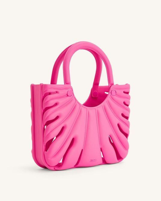 JW PEI Faye Leaf Beach Bag Bright Pink BG67894JWP &mdash; фото 2 из 4