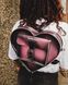 Heart Shaped Distressed Look Leather Bag Black+Fondant Pink Arcadia Dr. Martens — 2/9 Фото, Картинка BAG❤BAG Купить оригинал Украина, Киев, Житомир, Львов, Одесса ❤bag-bag.com.ua