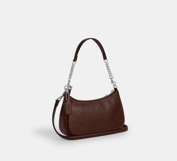COACH Teri Shoulder Bag With Quilting SILVER CDP32 &mdash; фото 5 из 10