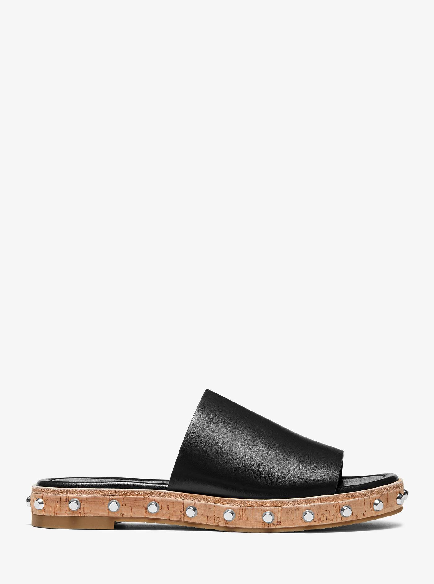 ellen leather slide sandal