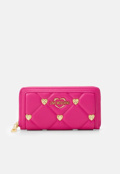 JEWEL HEART WALLET - Wallet Fuxia MOSCHINO — Фото, Картинка BAG❤BAG Купить оригинал Украина, Киев, Житомир, Львов, Одесса ❤bag-bag.com.ua