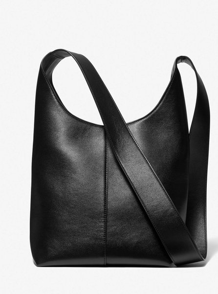 Dede Medium Leather Hobo Bag BLACK MICHAEL KORS — Фото, Картинка BAG❤BAG Купить оригинал Украина, Киев, Житомир, Львов, Одесса ❤bag-bag.com.ua