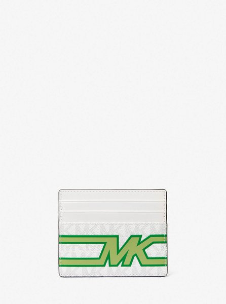 Cooper Graphic Logo Tall Card Case PALM GREEN MICHAEL KORS — Фото, Картинка BAG❤BAG Купить оригинал Украина, Киев, Житомир, Львов, Одесса ❤bag-bag.com.ua