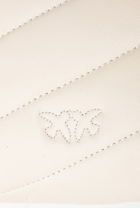 Classic Love Bag Puff Maxi Quilt - Crossbody Bag WHITE-ANTIQUE GOLD Pinko — Фото, Картинка BAG❤BAG Купить оригинал Украина, Киев, Житомир, Львов, Одесса ❤bag-bag.com.ua