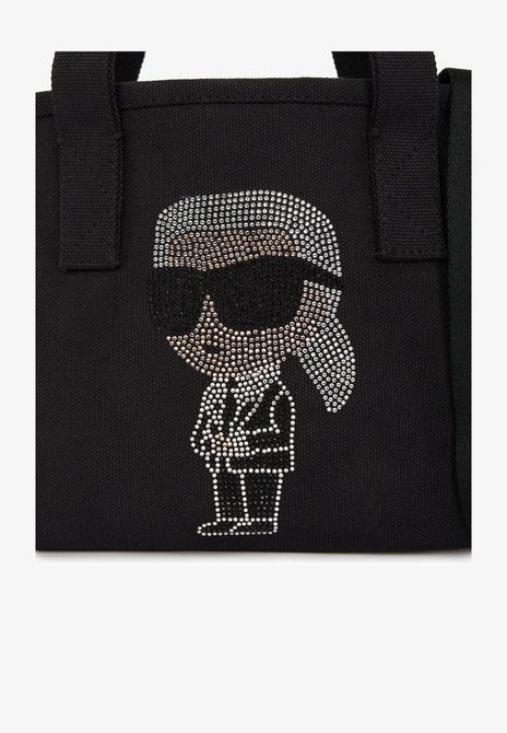 KARL LAGERFELD Ikon Rhinestone Sm Shopper Tote Bag Black BLACK A3W50023 &mdash; фото 5 з 5