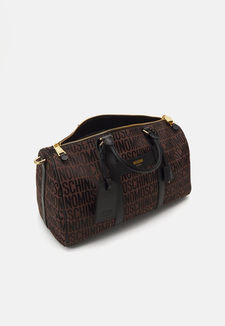 BORSA DA VIAGGIO UNISEX - Weekend Bag Fantasia marrone MOSCHINO — Фото, Картинка BAG❤BAG Купить оригинал Украина, Киев, Житомир, Львов, Одесса ❤bag-bag.com.ua