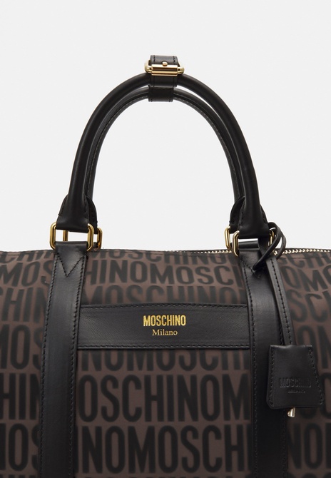 BORSA DA VIAGGIO UNISEX - Weekend Bag Fantasia marrone MOSCHINO — Фото, Картинка BAG❤BAG Купить оригинал Украина, Киев, Житомир, Львов, Одесса ❤bag-bag.com.ua