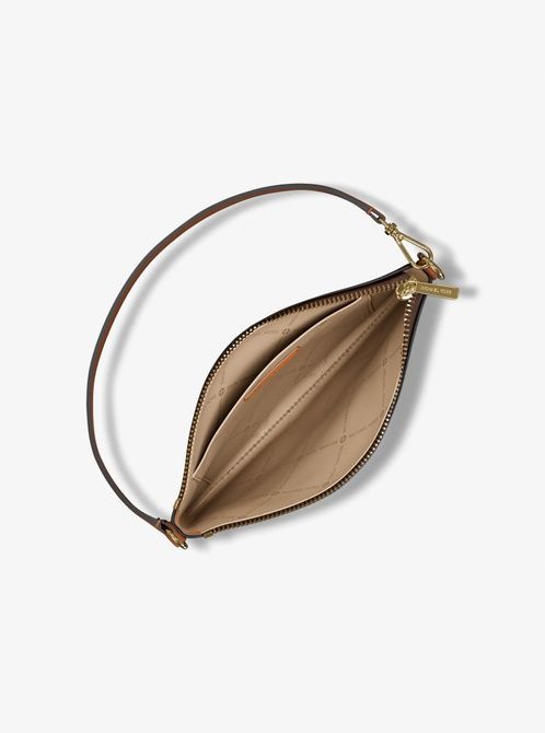 MICHAEL KORS Jet Set Small Signature Logo Convertible Wristlet BROWN 35T4GTVW5V &mdash; фото 3 из 5