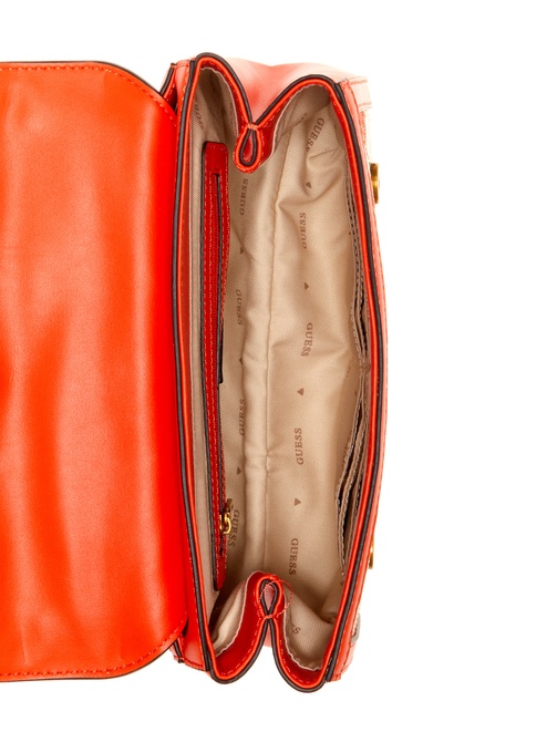 Katey Flap Shoulder Bag Natural / Flame GUESS — Фото, Картинка BAG❤BAG Купить оригинал Украина, Киев, Житомир, Львов, Одесса ❤bag-bag.com.ua