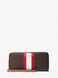 Large Logo Stripe Continental Wallet BRIGHT RED MICHAEL KORS — 1/2 Фото, Картинка BAG❤BAG Придбати оригінал Україна, Київ, Житомир, Львів, Одеса ❤bag-bag.com.ua