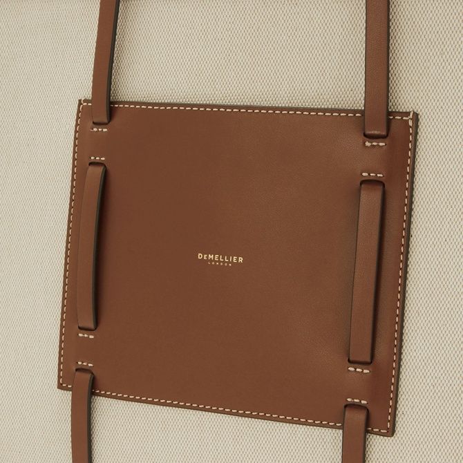 DeMellier The Capri Salt & Pepper Canvas Tan Smooth D115-CASM-X203-1 &mdash; фото 7 з 15