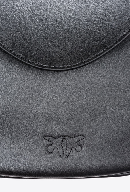 Leather Love Bag Bon Bon Crossbody BLACK-ANTIQUE GOLD Pinko — Фото, Картинка BAG❤BAG Купить оригинал Украина, Киев, Житомир, Львов, Одесса ❤bag-bag.com.ua