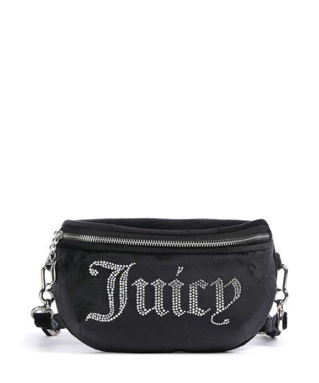 Juicy Couture Kimberly Belt Bag Velvet Fabric BLACK BEJQL8768WPO-000 &mdash; фото 1 из 6