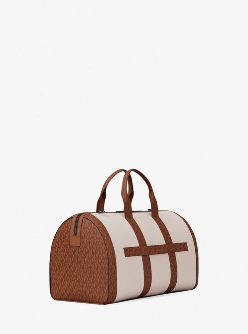 MICHAEL KORS Cooper Pebbled Leather and Signature Logo Duffel Bag LT CRM / LUGG 37R6LCOU3L &mdash; фото 3 з 10