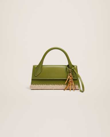 Le Chiquito Long Cordao Bag - Jacquemus - Khaki - Leather