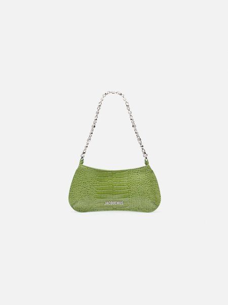 Jacquemus The small Bisou Chaine &mdash; Small shoulder bag GREEN 243BA404-3238-552 &mdash; фото 1 из 6