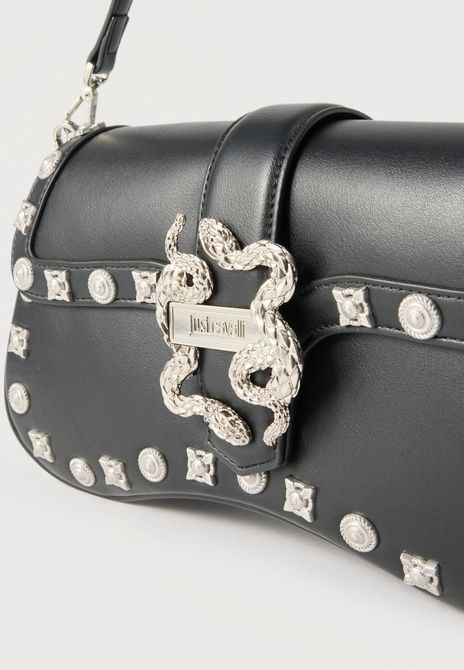 Roberto Cavalli Iconic Snakes Handbag Black BLACK 80RA4BA1ZSE07-899 &mdash; фото 4 из 4