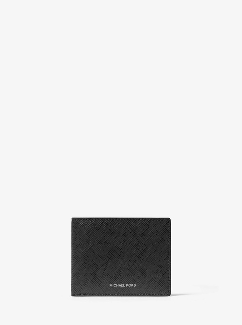 Crossgrain Leather Billfold Wallet With Keychain BLACK MICHAEL KORS — Фото, Картинка BAG❤BAG Придбати оригінал Україна, Київ, Житомир, Львів, Одеса ❤bag-bag.com.ua