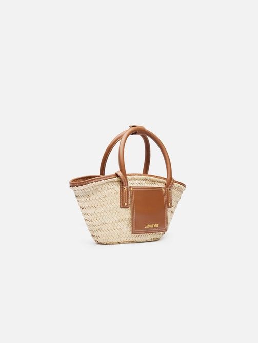 Jacquemus The small Soli basket &mdash; Mini beach basket bag LIGHT BROWN BAW00044AC01C04811 &mdash; фото 3 из 6