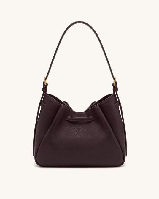 JW PEI Mabel Soft Bow Shoulder Bag DARK BROWN BG151047JWP &mdash; фото 3 из 4