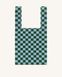 Shea Checkerboard Knitted Tote Bag Dark Green & Ice JW PEI — 6/7 Фото, Картинка BAG❤BAG Купить оригинал Украина, Киев, Житомир, Львов, Одесса ❤bag-bag.com.ua