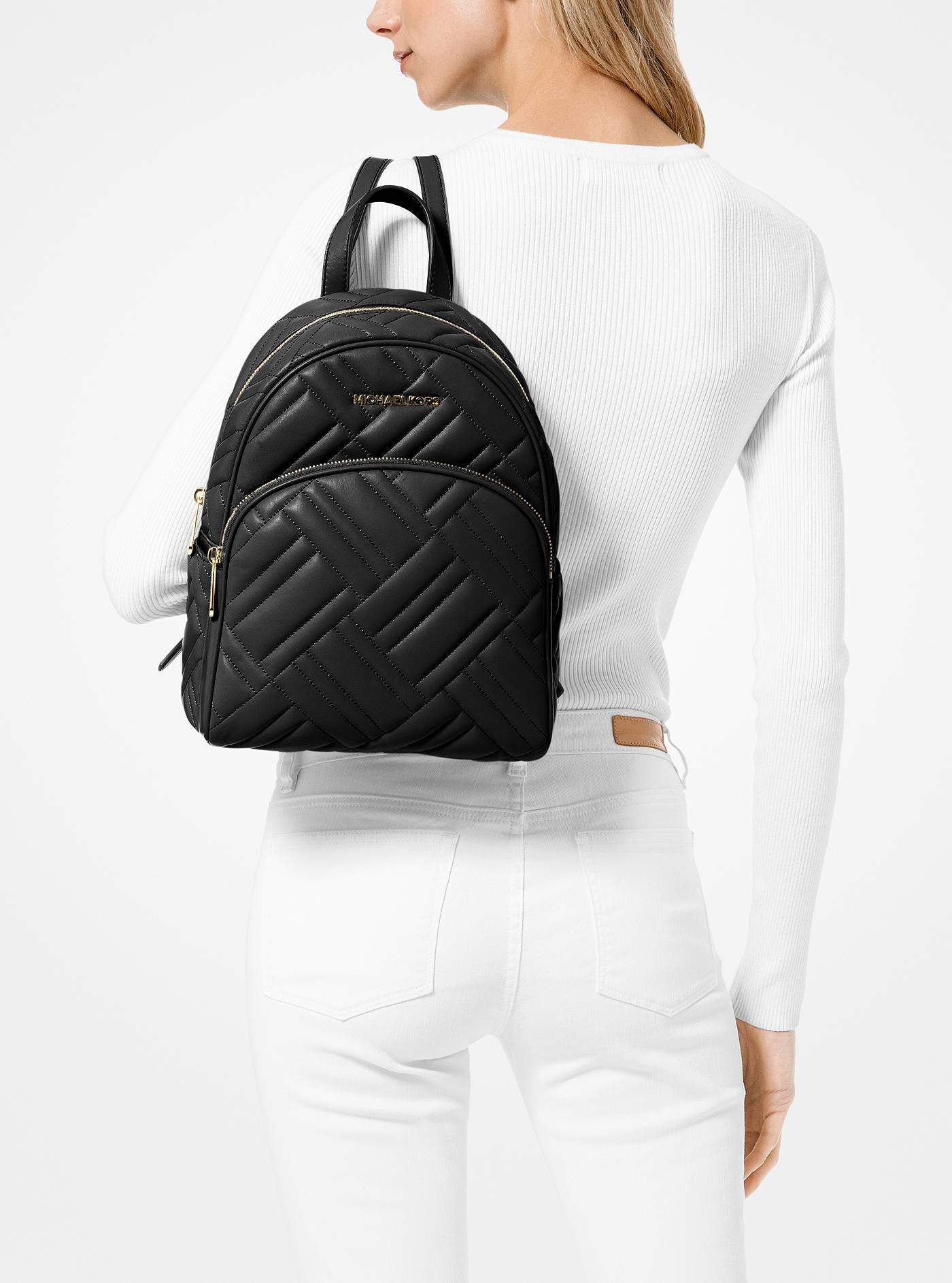 ❤ Abbey Medium Quilted Leather Backpack 