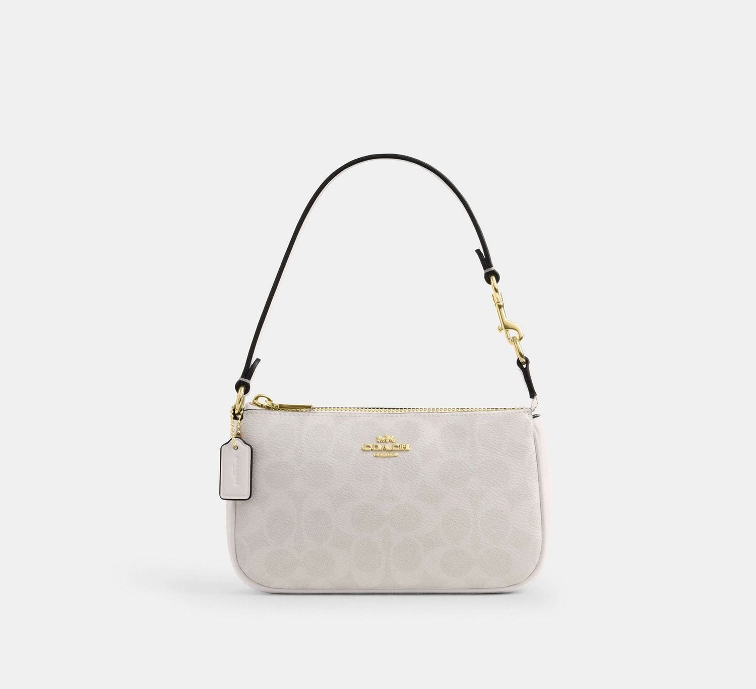 ᐉ COACH Nolita 19 In Signature Canvas Gold / White / Chalk CW426