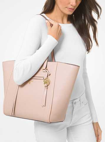 Michael Kors Carine Soft Pink Leather Satchel 