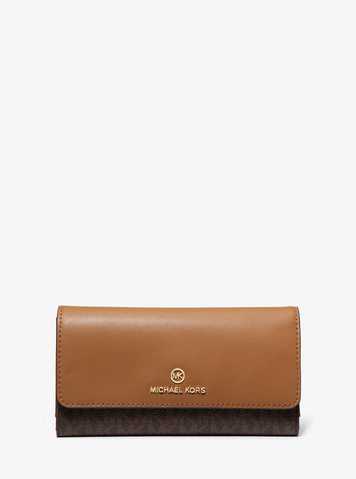 michael kors large logo wallet