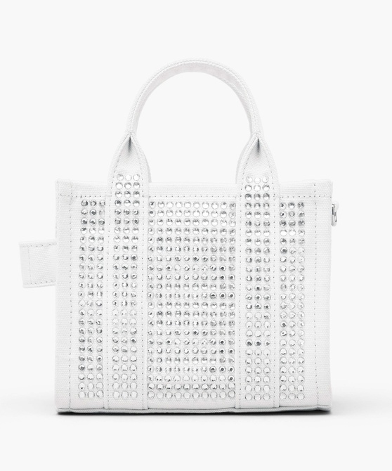 The Crystal Canvas Mini Tote Bag WHITE CRYSTAL MARC JACOBS — Фото, Картинка BAG❤BAG Придбати оригінал Україна, Київ, Житомир, Львів, Одеса ❤bag-bag.com.ua