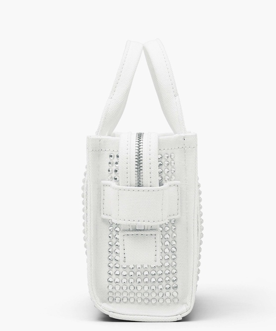 The Crystal Canvas Mini Tote Bag WHITE CRYSTAL MARC JACOBS — Фото, Картинка BAG❤BAG Придбати оригінал Україна, Київ, Житомир, Львів, Одеса ❤bag-bag.com.ua