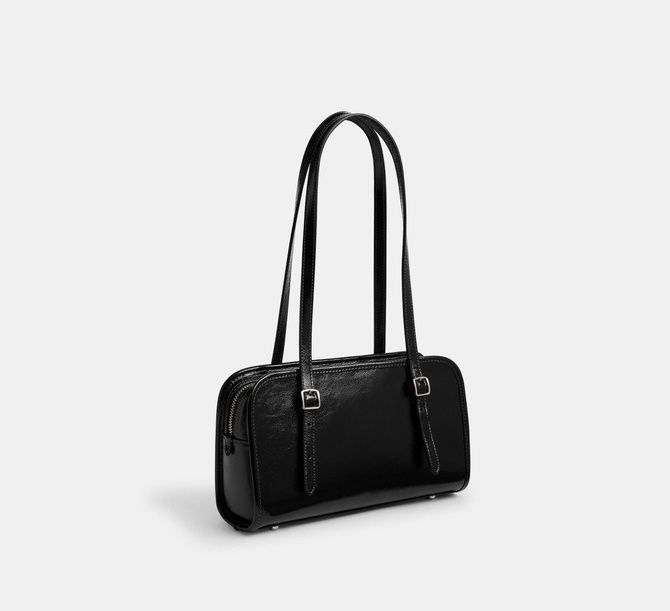 COACH Swing Zip Bag SILVER / BLACK CAO34 &mdash; фото 3 из 9