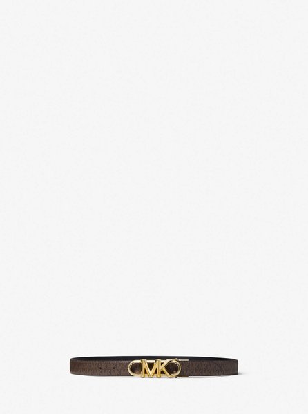 Reversible Logo and Leather Belt Brown / Black MICHAEL KORS — Фото, Картинка BAG❤BAG Купить оригинал Украина, Киев, Житомир, Львов, Одесса ❤bag-bag.com.ua