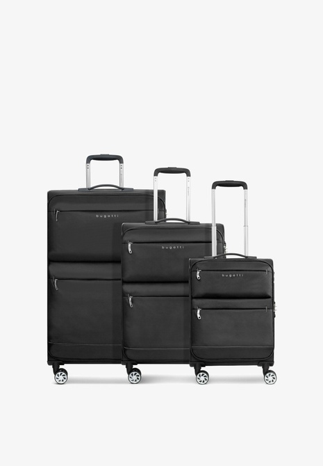 Go Light Soft 4 Rollen Set 3-Teilig Luggage Set BLACK Bugatti — Фото, Картинка BAG❤BAG Купить оригинал Украина, Киев, Житомир, Львов, Одесса ❤bag-bag.com.ua