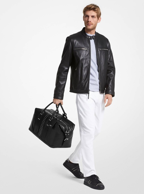 Astor Studded Leather Duffel Bag BLACK MICHAEL KORS — Фото, Картинка BAG❤BAG Купить оригинал Украина, Киев, Житомир, Львов, Одесса ❤bag-bag.com.ua